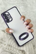 Samsung A72 Uyumlu Logo Detaylı  Kamera Korumalı Luxury Megavip Kılıf