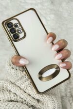 Samsung A72 Uyumlu Logo Detaylı  Kamera Korumalı Luxury Megavip Kılıf - Görsel 2