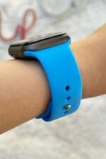 Apple Watch Uyumlu Kordon 38-40-41mm Seri 2/3/4/5/6/7/8/9/ Silikon Kordon Kayış - Görsel 17