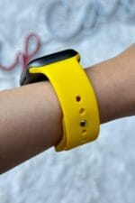 Apple Watch Uyumlu Kordon 38-40-41mm Seri 2/3/4/5/6/7/8/9/ Silikon Kordon Kayış - Görsel 23