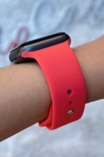 Apple Watch Uyumlu Kordon 38-40-41mm Seri 2/3/4/5/6/7/8/9/ Silikon Kordon Kayış - Görsel 25