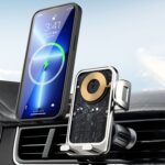 DUDAO F19 PRO Araç İçi Telefon Tutucu 15W Kablosuz Şarj Özellikli Hem Klima Izgarasına Uyumlu Hem Vantuzlu - Görsel 4