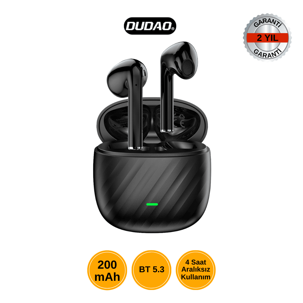 image_1950-92.png DUDAO U14+ Kablosuz Bluetooth Kulaklık – 200 mAh Batarya & BT 5.3 Teknolojisi - Görsel 1