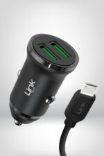 C481 Çevre Dostu 12W Mikro USB Kablolu Araç Şarj Aleti