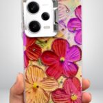 Redmi Note 13 Pro 5G Çiçekli Taşlı Kılıf