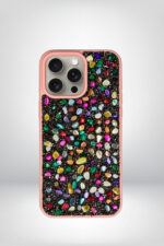 iPhone 15 Pro Max Taşlı Mercan Case - Görsel 7