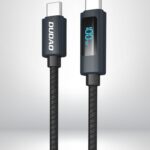 Dudao L7C Type-C to Type-C 100W LED Ekranlı Kablo 1m - Siyah