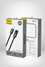 Dudao L7C Type-C to Type-C 100W LED Ekranlı Kablo 1m - Siyah - Görsel 3