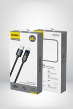 Dudao L7T Usb to Type-C 66W LED Ekranlı Kablo 1m - Siyah - Görsel 2