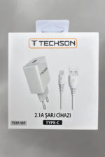 Techson TC07-10T 2.1A Fast Hızlı Quick Charge Type-C Kablolu Şarj Cihazı - Görsel 2