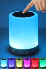 CL-671 Şarjlı Dokunmatik Gece Lambalı Bluetooth Hoparlör - Görsel 4
