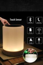 CL-671 Şarjlı Dokunmatik Gece Lambalı Bluetooth Hoparlör - Görsel 6